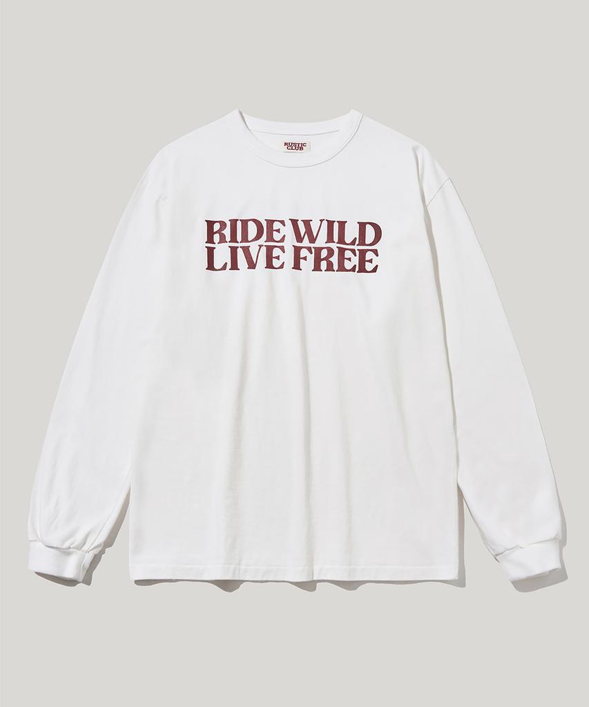 RUSTICCLUB Cowboy Message Long Sleeve_White