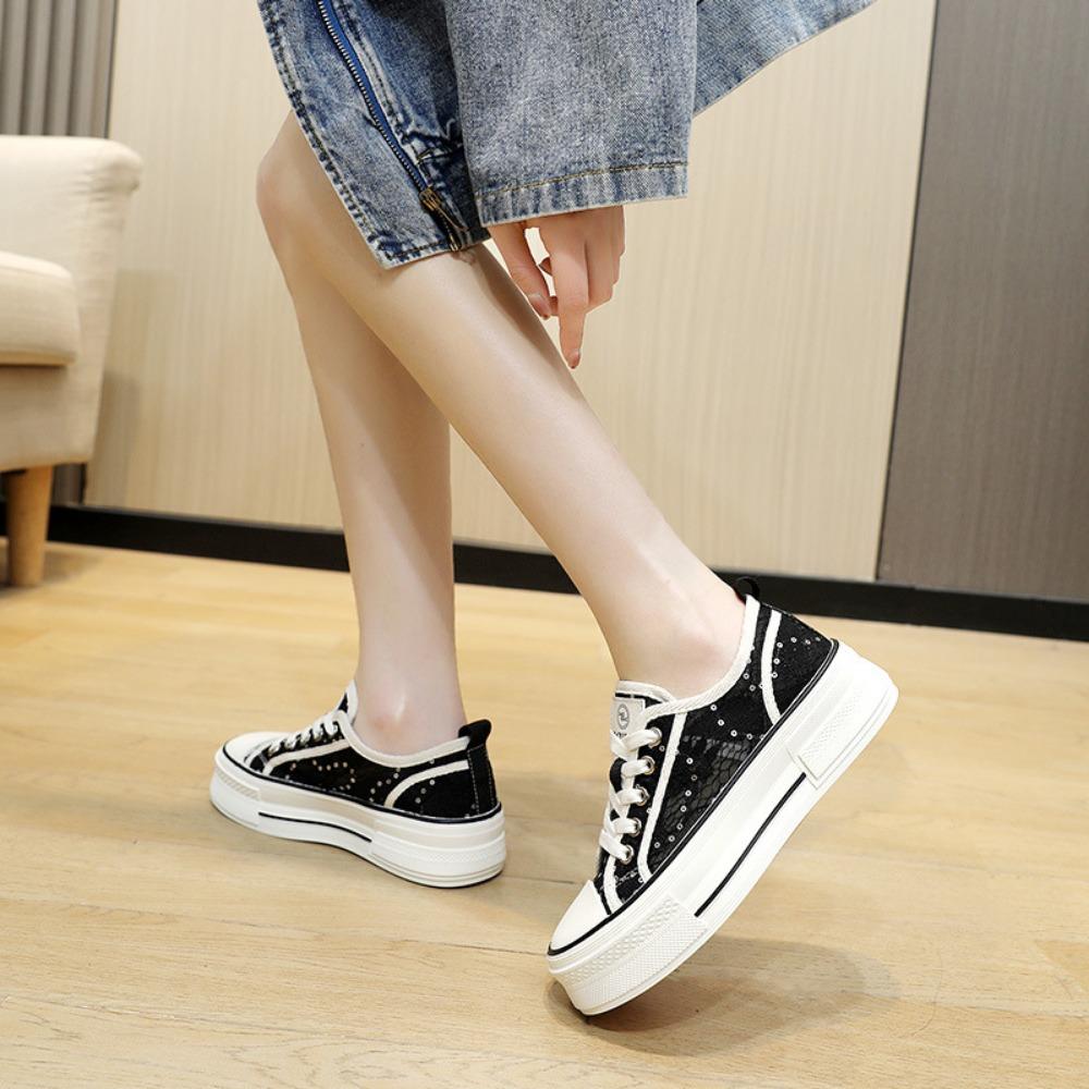 Fashion Mesh Shoes Women Casual Women's Shoes with Thick Soles Increased Ventilation Versatile Student Shoes Zapatos Mujer Sneakers
