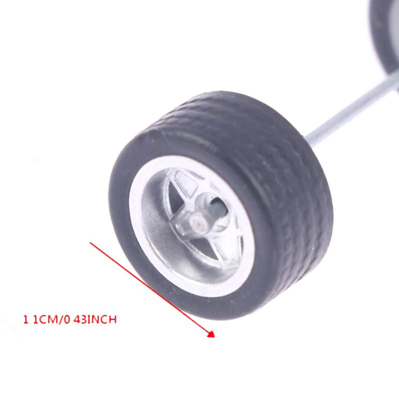 1/64 Wheels For Hotwheels With Rubber Tire Model Car Modified Parts Toys New