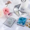 Mini Pocket Makeup Mirror Creative Cosmetic Compact Mirrors With Flowing Sand
