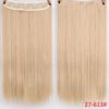 Long Straight Clip In One Piece Synthetic High Temperature Synthetic 5 Clips Hair Pieces