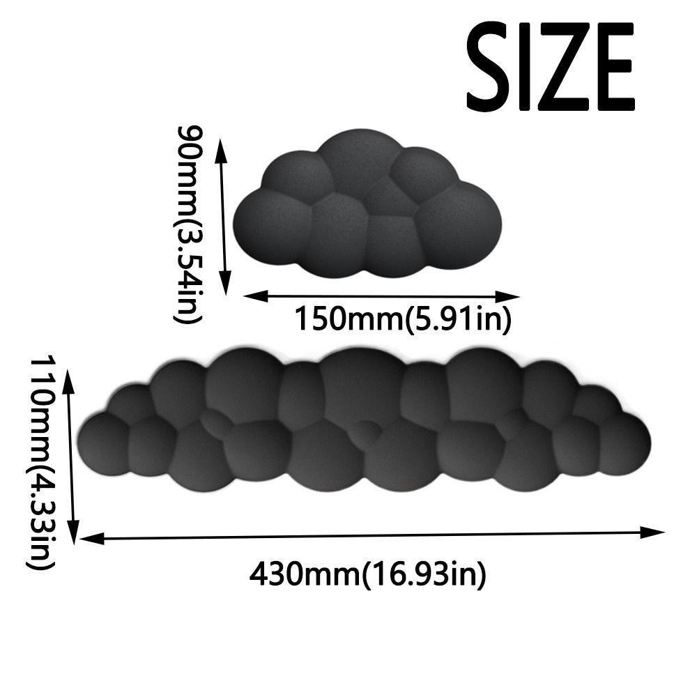 Memory Cotton Keyboard Wrist Rest Pad Cloud Shaped Keyboard Holder Mouse Pad  Typewriting Tools