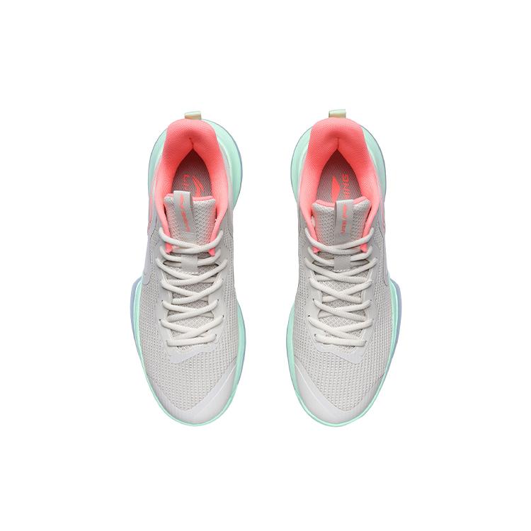 Баскетбольные кроссовки Li Ning Flash Мужские Низкие Серый/Зеленый/Розовый ABCR007-1