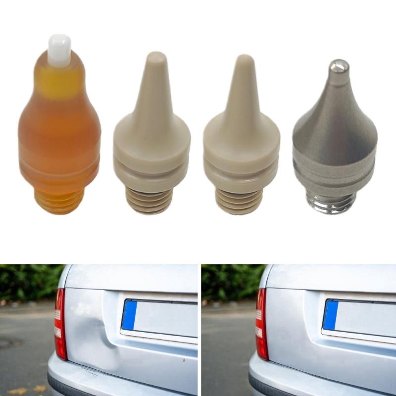 4pcs Repair Tapping Head Car Dents Repair Leveling Pen Tip Dents Remover Accessories Sheet Metal Dents Repair Hammer Head