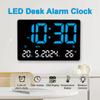 Цифровые настенные часы-будильник 12H/24H Дата Температура Неделя Два комплекта будильников Настольный будильник Маленький подключаемый будильник для спальни