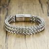 Men Bracelets Hip Hop Stainless Steel Double Cuban Chain Gift Jewelry