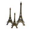 Retro Paris Eiffel Tower Model Home Desk Bronze Metal Statue Figurine Decor