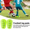 1 пара мини-футбольных щитков для голени с буквами, противоскользящих для детей, подростков, взрослых игроков, миниатюрные накладки на голени, защитные приспособления для футбольных игр, защитное оборудование