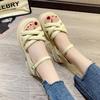 Fairy Style Roman Sandals Female Spring 2025 New Fashion Retro Versatile Small Platform Beach Shoes Tide