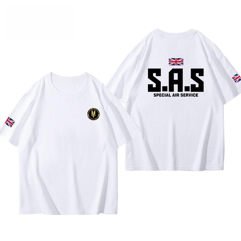 SAS British Special Air Service uniform with the Rainbow Six logo shortsleeved militarystyle Tshirt for male special forces