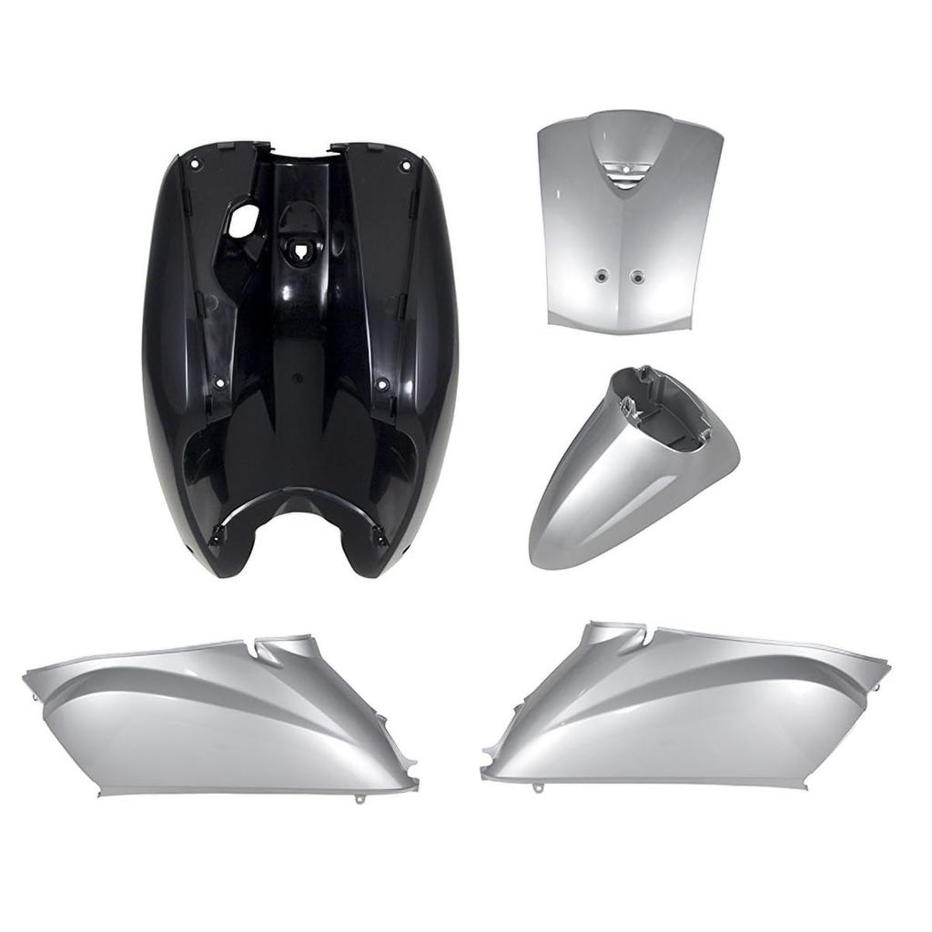 Bike Parts Center Today Genuine Type Exterior Set, 5-Piece Set, Silver, Painted Cowl, Honda Today AF61, 304512