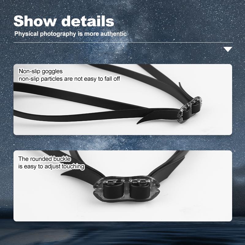 PHMAX Спортивные очки для плавания Спортивные ослепительные цвета Противотуманные очки для плавания Не протекающие Широкий обзор Взрослые Мужчины Женщины Молодежь