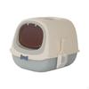 Cat Litter Box with Hood Sealed And Covered Odorless for Indoor Cats Large Removable
