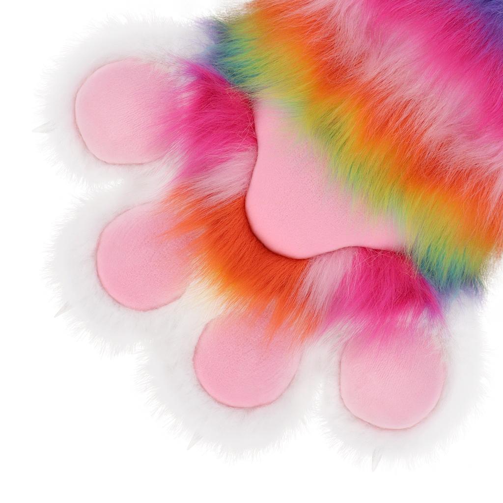 Plush furry fursuit claws fursuit performance cos comic show props glue beast claw gloves accessories