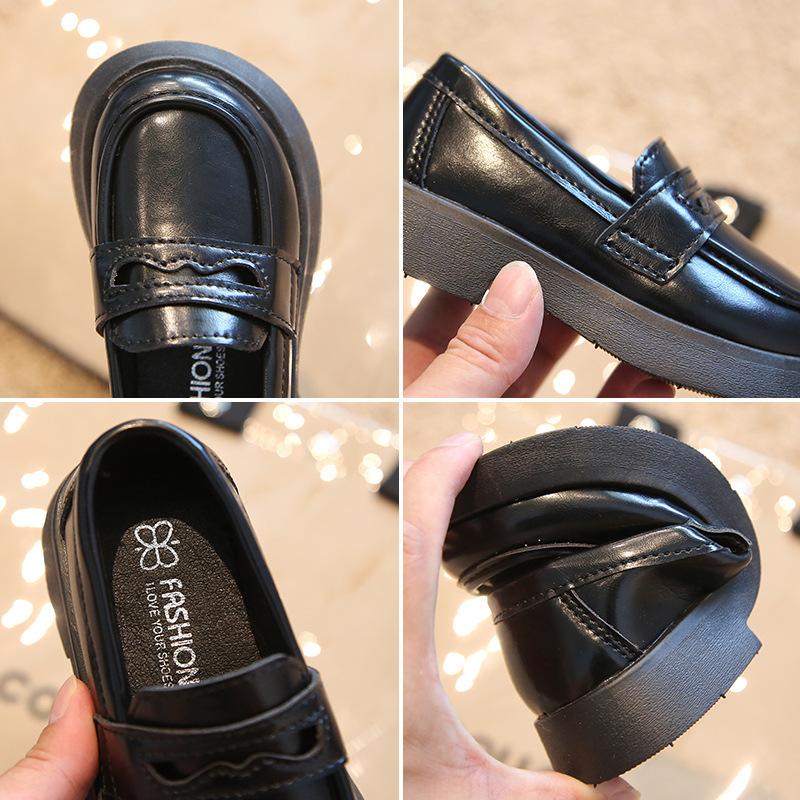 Корейские ретро повседневные детские туфли из кожи, новые осенние туфли в британском стиле