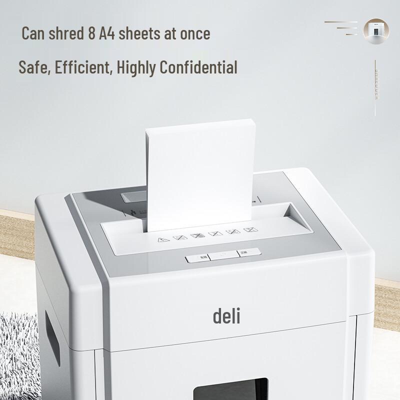 Deli 23L High-Security Commercial Paper Shredder CN plug (adapter included)