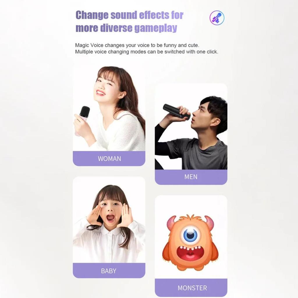 Караоке-машина для детей, ТОП-игрушки 2025, Рождественские и Дни рождения, Идеи подарков для девочек от 4 лет, Портативный MP3-плеер с 2 беспроводными микрофонами для вечеринки