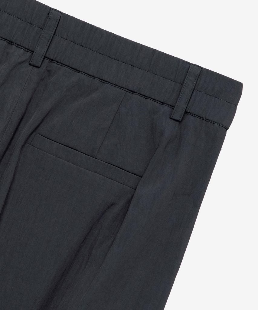 MIND BRIDGE WOMEN [W] Single-Pleat Wide Back Elastic Pants