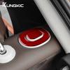 Настоящая мягкая карбоновая наклейка для Fiat 500 2008 2009 2010 2011 2012 2013 2014 2015 Аксессуары для складной панели заднего сиденья автомобиля