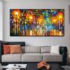100% Hand Painted Knife Street High Quality Landscape Artwork Decoration Oil Painting On Canvas Wall Art No Frame Picture Decor
