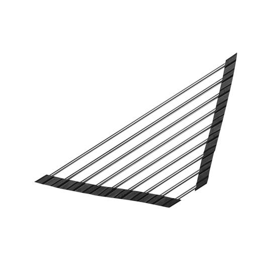 Сливная полка многоразовая складная треугольная антикоррозийная нержавеющая сталь миска тарелка сушилка для овощей и фруктов кухонные принадлежности