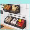 Modern Simple Metal Wall Mount Herb Storage Basket For Kitchen Organization
