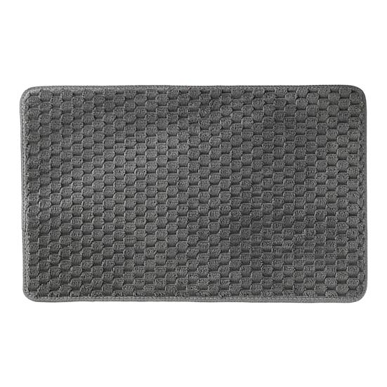 Anti-Slip Bathroom Floor Mat Quick Absorbent Quick-Drying Bath Mat Solid Color 3D Texture High Density