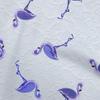 Cotton Flex Medium Blue Fabric Tropical Bird-Flamingo With Texture Diy Clothing Quilting Fabric Print Fabric By Yard 40 Inch