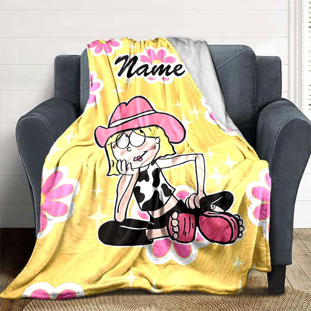 Customizable Lizzie McGuire Y Sus Locuras2 Throw Blanket – Personalized Name, All-Season Cozy Snug Blanket, Machine Washable, Personalized Blanket