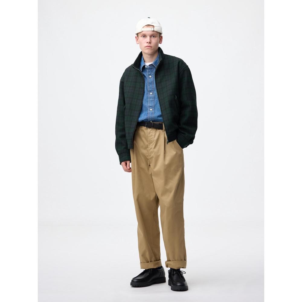 Uniqlo Gu Cozy Melton Stand Zip Up Jacket