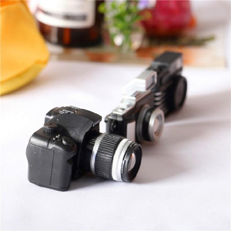 Миниатюрные реквизиты для камеры Реалистичная модель DSLR-камеры Фигурка Аксессуары для кукольного домика Реквизит для фотографии Декор детской комнаты