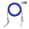 3m/10m Heavy Duty Tie Out Cable Leash with Metal Durable Steel Glue Coating Wire Traction Rope for Dogs Outdoor Cable Steel
