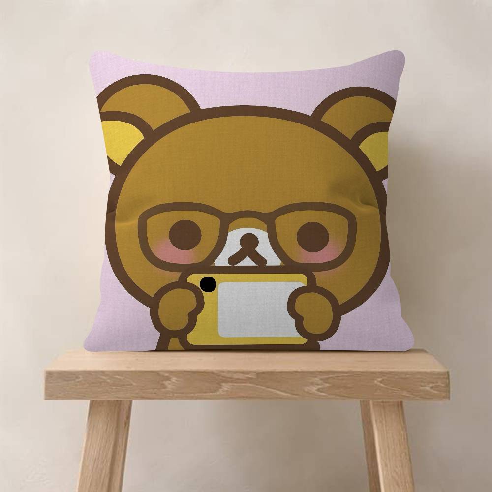 Cute Rilakkumas Body Pillow Gifts Home Office Furnishings Bedroom Sofa Car Cushion Cover Case 45X45Cm