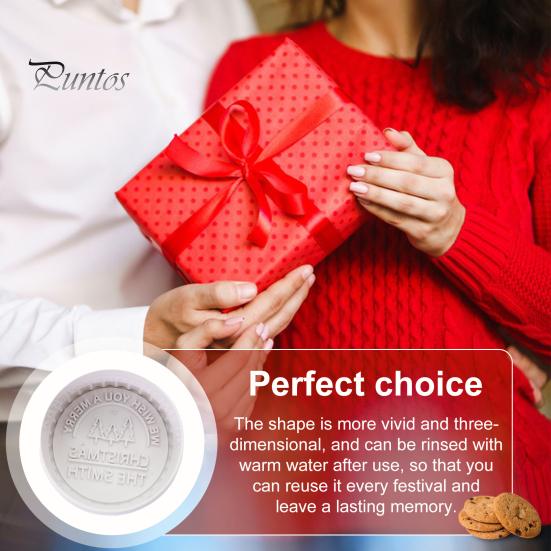 Рождественские штампы для печенья 3D персонализированные помадка глазурь украшение патока кекс резаки выпечка подарок для начинающих семья