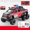 1/28 Scale Ford Raptor F150 6X6 Pickup Truck Diecast Car Model Toy, Pull Back Toy Vehicle with Sound and Light for Kids Toddler Gift Collection
