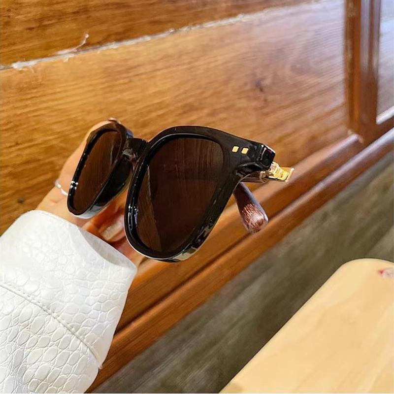 Новые модные солнцезащитные очки под дерево с рисовыми гвоздями, женские солнцезащитные очки в стиле ретро, ​​мужские солнцезащитные очки UV400, неполяризованный модный аксессуар