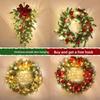 Christmas Ornaments Wreath Pendant Christmas Tree Wreath Home Hotel Scene Arrangement Door Pendant Pendant