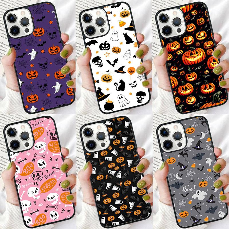 Halloween Aesthetic Phone Case For iPhone 17 Air 16 15 14 plus 12 13 Pro max Soft Bumper Shell Cover coque