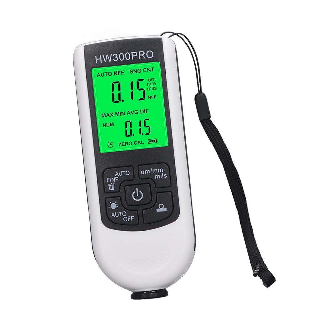 Coating Thickness Gauge High Accuracy Paint Depth Gauge Meter Antislip Thickness Meter Gauge White