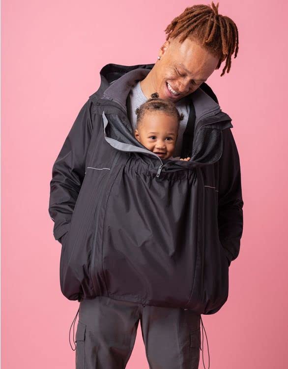 Совместимо с переноской для младенцев PEDRO S [Serafin] Пальто, пальто, мужское, черное/серое