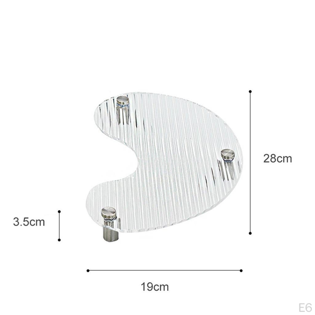 Акриловый прозрачный поднос для подачи Декоративная тарелка Подставка для демонстрации напитков украшений
