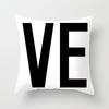 Квадратная наволочка для пары в форме сердца с буквенным принтом, модная подушка с рисунком для гостиной, дивана, спальни, украшение для дома, милая наволочка