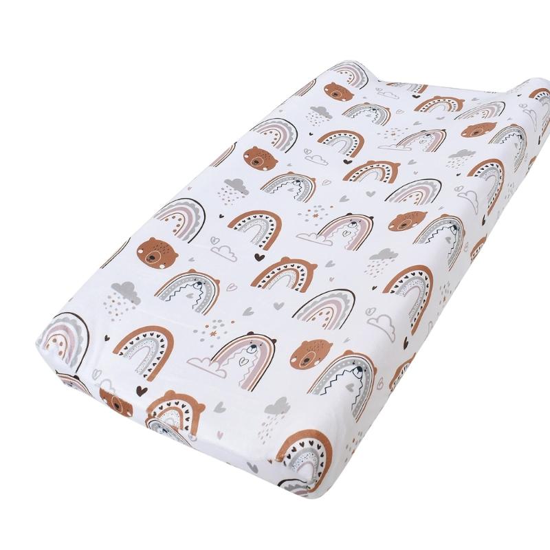 Printed Nappy Changing Pad Sheets Cover Soft and Comfortable Baby Diaper Changer Cushion Sleeve Protective Case