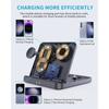 3 In 1 Wireless Charger Stand Foldable Fast Charging Station for Samsung Galaxy S23 S22 21 Flip 5 4 Z Fold Watch 5 4 Active Buds