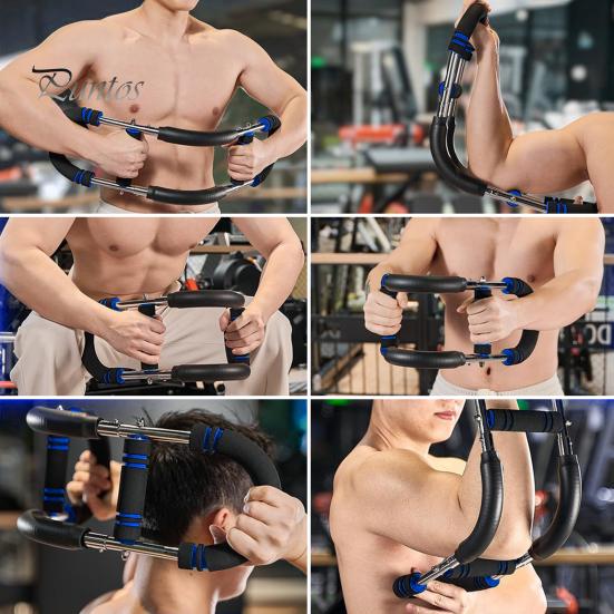 Тренажер Twister Arm с пенопластовой ручкой 40-50 кг, регулируемая штанга для тренировки груди, тренажер для укрепления мышц предплечья и трицепса, эспандер для груди, оборудование для домашнего фитнеса