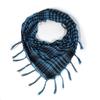 Silk Houndstooth Tactical Desert Scarf with Tassels for Outdoor Use