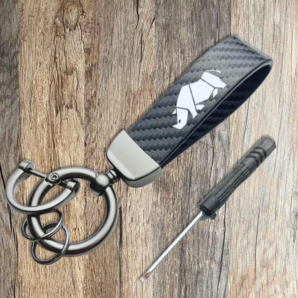 Keychain Carbon Fiber Keychain Case for Jimny Sierra Nomad One JB64, (Mark Only) [Used]