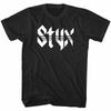 Styx Рок-группа Винтажный Логотип Мужская Футболка Хэви-метал Концертный Тур Мерч