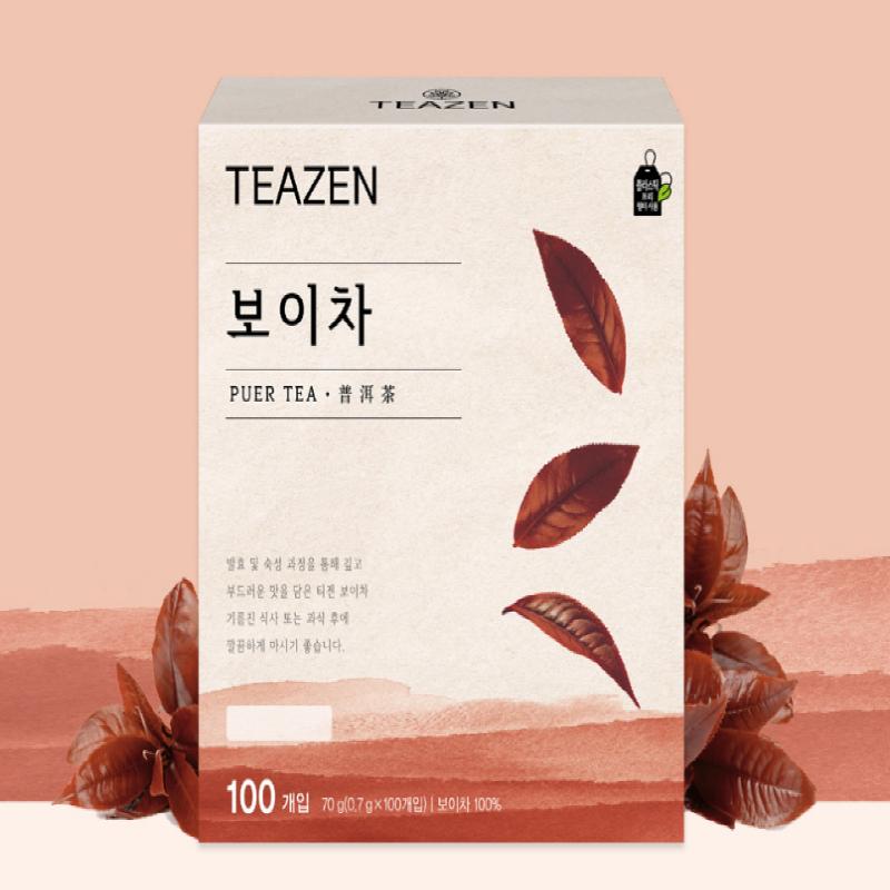 Teazen Puer Tea Bag 40T Korea Diet Tea 0.7g X 100ea