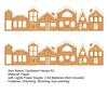 Рождественский пряничный домик, картонный набор, складной пряничный городок, декор для столешницы, фермерский дом, интерьерная центральная композиция